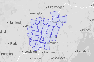 Kennebec County, ME ZIP Codes