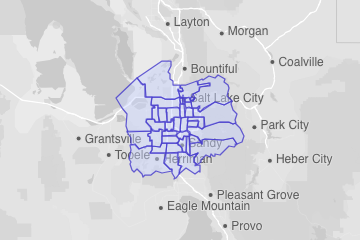 Salt Lake County, UT ZIP Codes