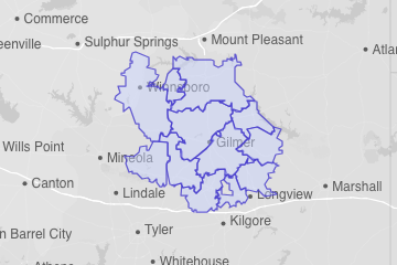 Upshur County, TX ZIP Codes