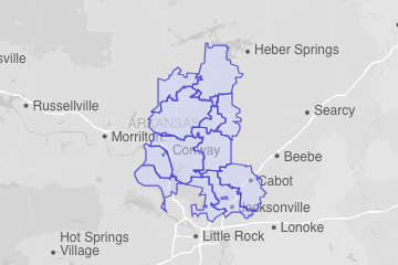 Faulkner County, AR ZIP Codes