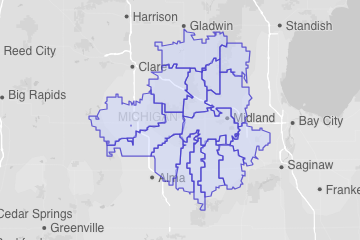 Midland County, MI ZIP Codes