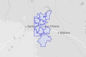 Kootenai County, ID ZIP Codes