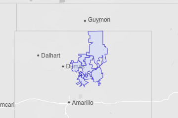 Hutchinson County, TX ZIP Codes