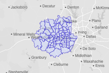 Tarrant County, TX ZIP Codes