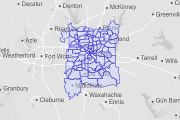 Dallas County, TX ZIP Codes