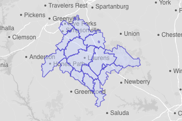 Laurens County, SC ZIP Codes