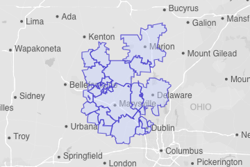 Union County, OH ZIP Codes