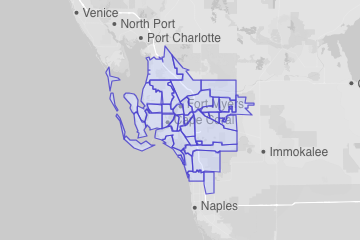 Lee County, FL ZIP Codes