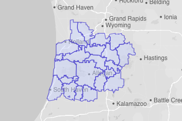 Allegan County, MI ZIP Codes