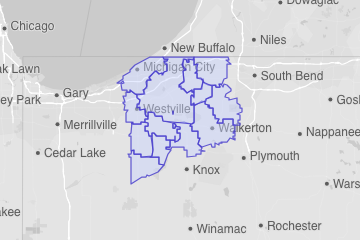 LaPorte County, IN ZIP Codes