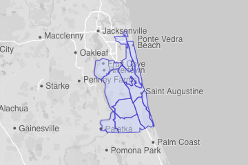 St. Johns County, FL ZIP Codes