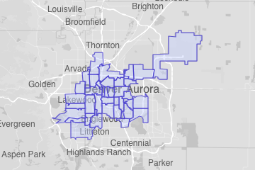 Denver County, CO ZIP Codes