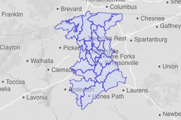 Greenville County, SC ZIP Codes