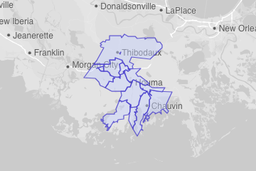 Terrebonne Parish, LA ZIP Codes
