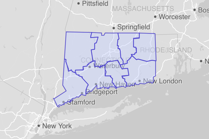 Connecticut ZIP Codes – KML Boundary File Download (Free)