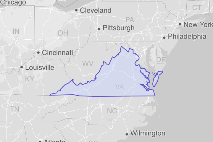 Virginia Counties – KML Boundary File Download (Free)