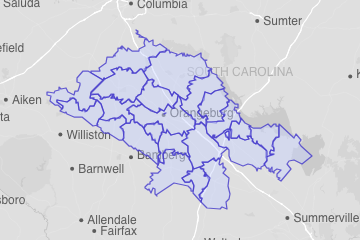Orangeburg County, SC ZIP Codes