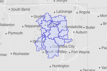 Noble County, IN ZIP Codes