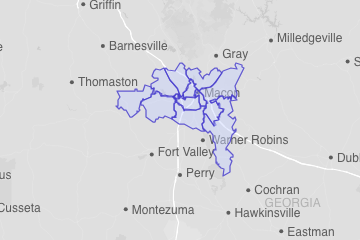 Bibb County, GA ZIP Codes