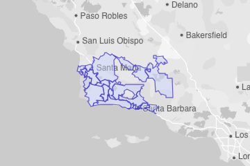 Santa Barbara County, CA ZIP Codes