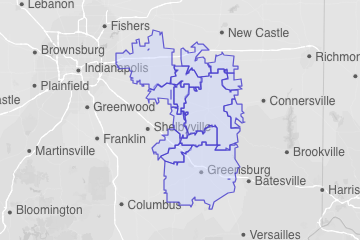 Rush County, IN ZIP Codes