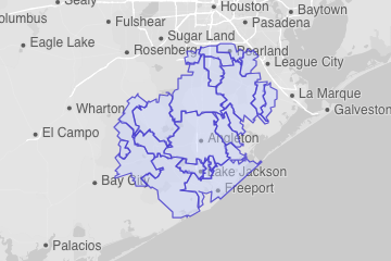 Brazoria County, TX ZIP Codes