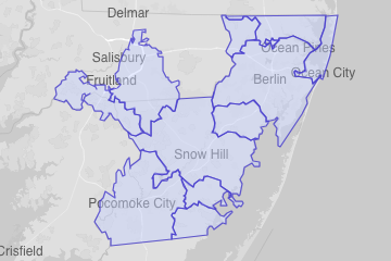 Worcester County, MD ZIP Codes