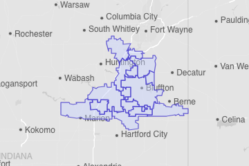 Wells County, IN ZIP Codes