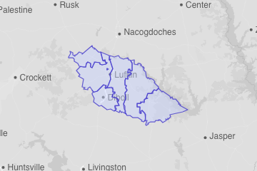 Angelina County, TX ZIP Codes