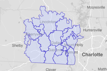 Gaston County, NC ZIP Codes