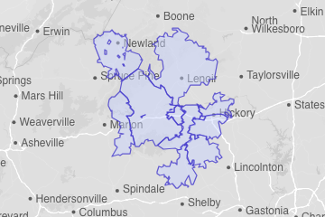 Burke County, NC ZIP Codes